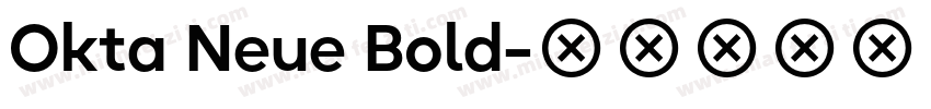 Okta Neue Bold字体转换